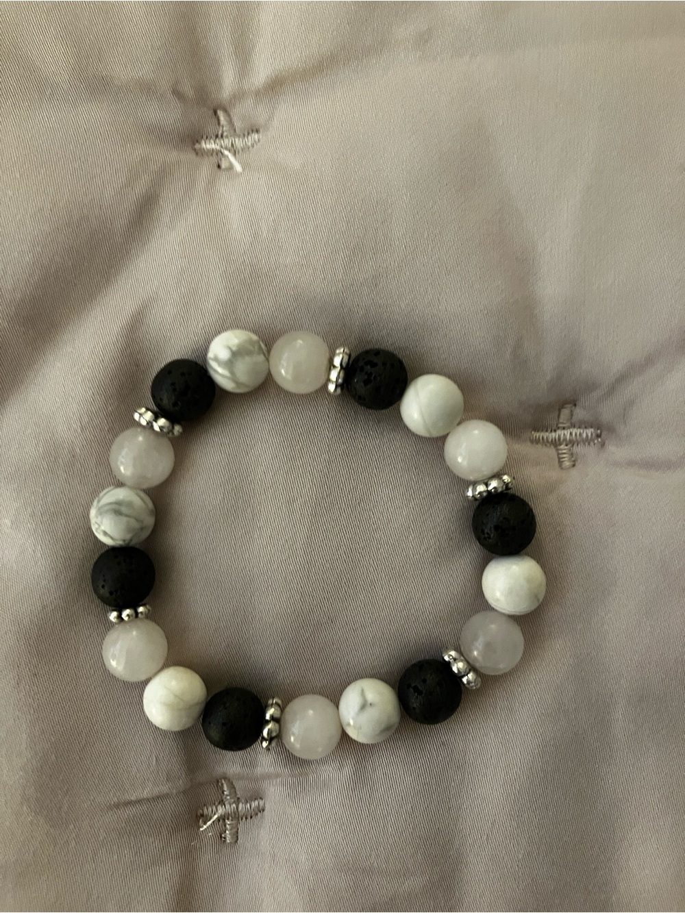 Handmade stretch gemstone bracelet